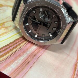 G-Shock Metallic Silver and Black Smartwatch